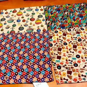 Mens pocket squares sold as a bundle